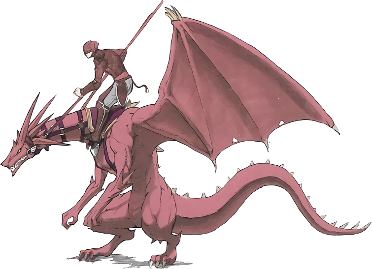 Fepr Wyvern Rider - Red Wyvern (755x547)