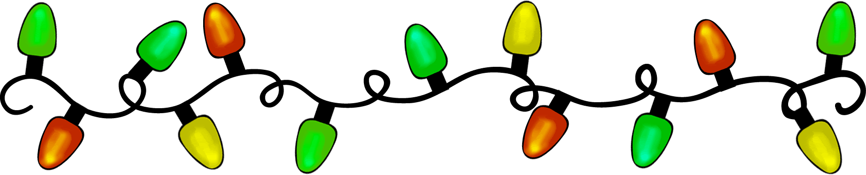 Deck Of Cards Clipart - Twinkling Lights Clip Art (1735x351)