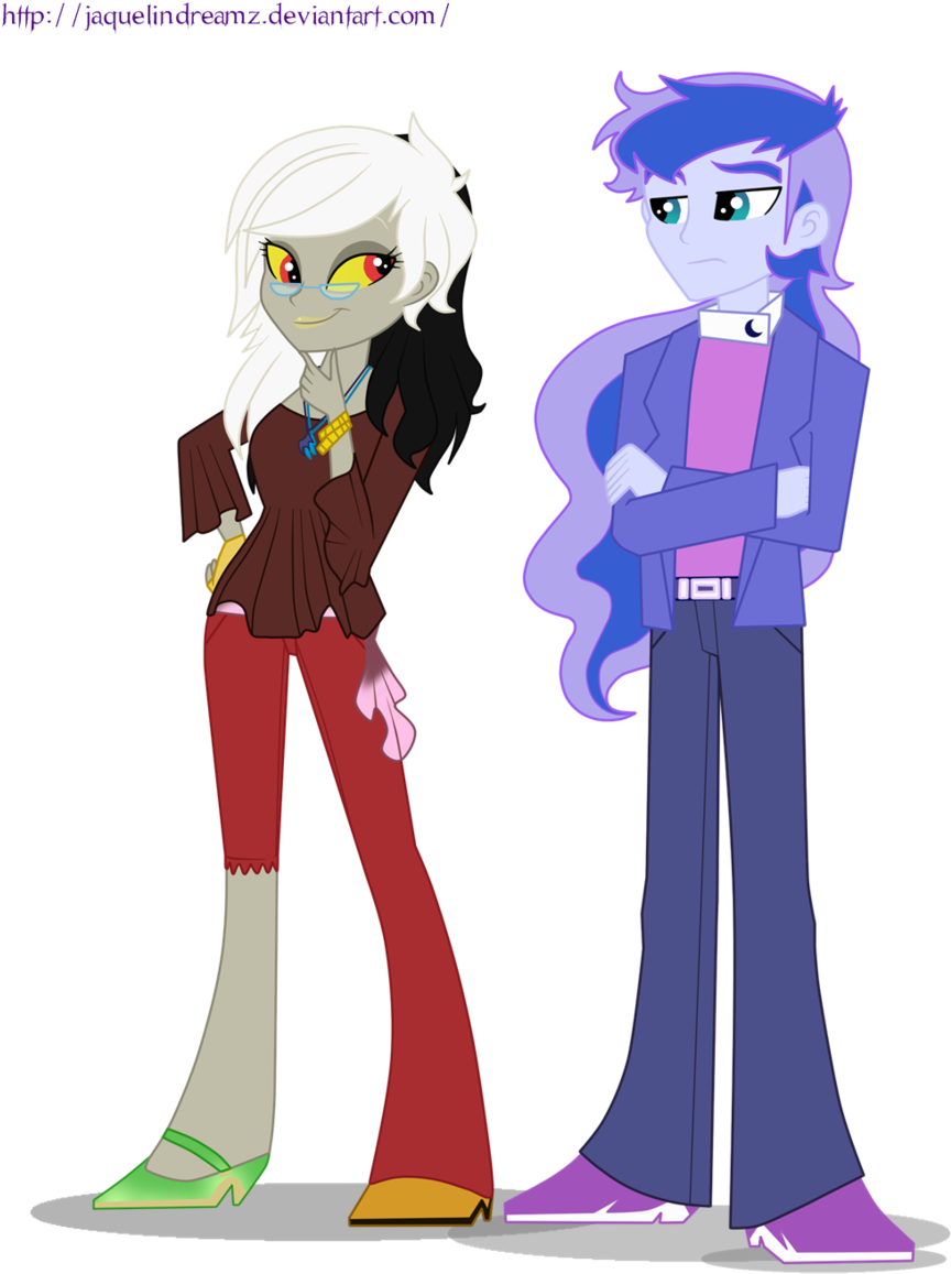 Prince Artemis, Princess Luna, Rule 63, Safe, Vice - My Little Pony Equestria Girls Discord (900x1172)