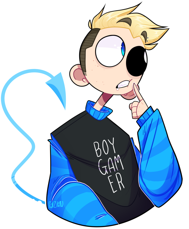 Boy Gamer By Ludwigetc - Digital Art (825x967)