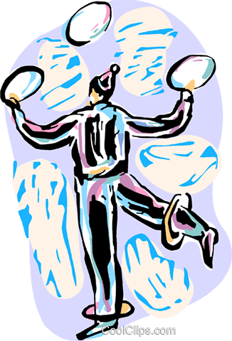 Circus Performer With Rings Royalty Free Vector Clip - Circus Performer With Rings Royalty Free Vector Clip (326x480)