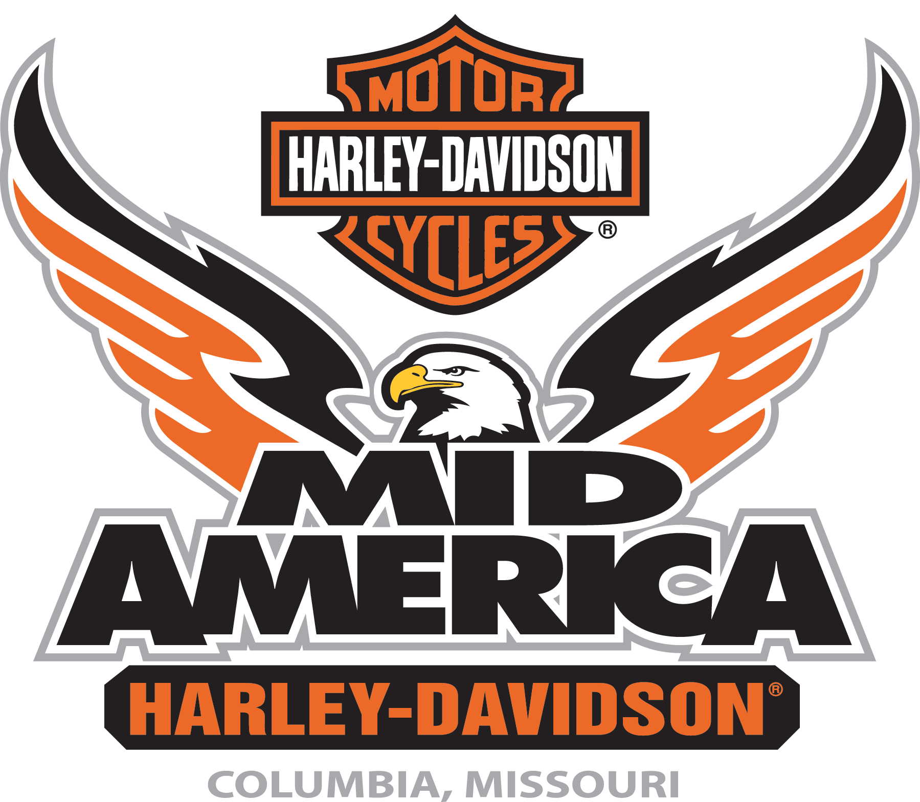 Mid America Harley Davidson® - Harley Davidson Dealer Logo (1799x1569)