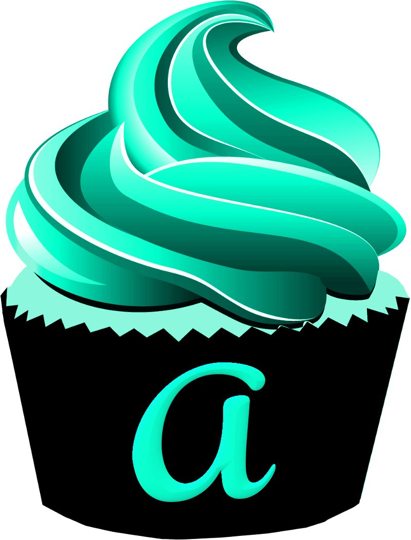 Cupcake, Muffin Alphabet - Chocolate Cupcake Clipart (1080x1080)