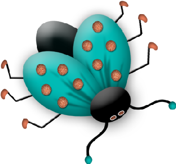 Hello Spring, Animal Patterns, Lady Bugs, Snug, Fantasy - Hareketli Gifler Uğur Böceği (360x360)