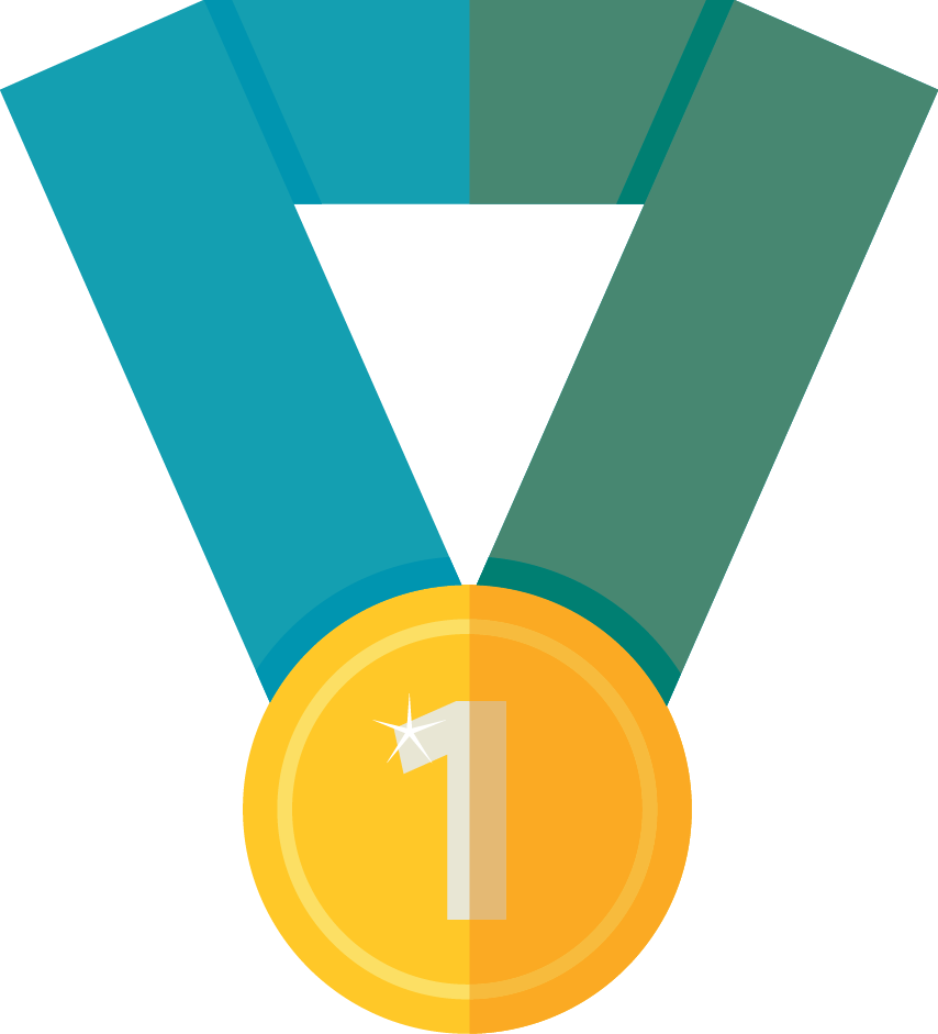 Gold Medal Trophy - Medal (854x941)