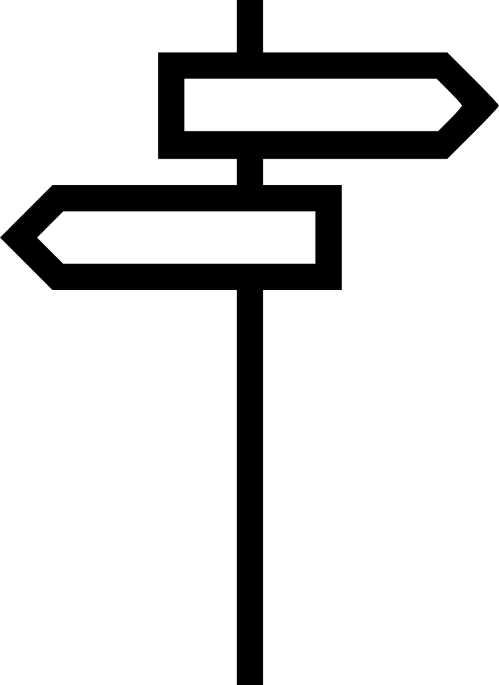Direction Sign Arrow Back Next Street Traffic Comments - Icon (714x980)