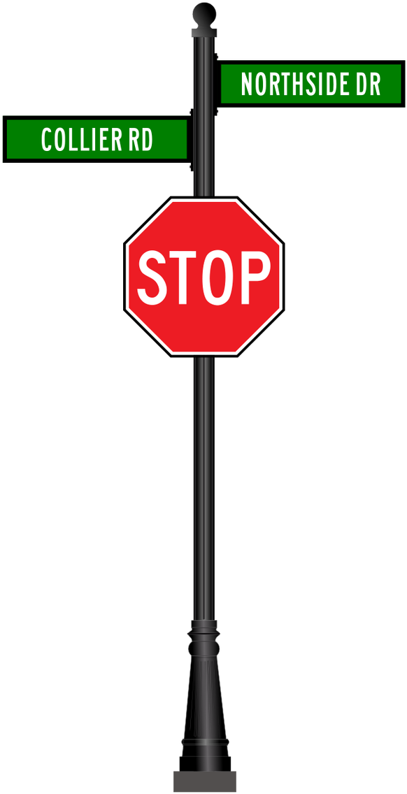 4" Aluminum Combination Street Sign - Stop Feeding Crazy And Pursue Peace: (640x1280)