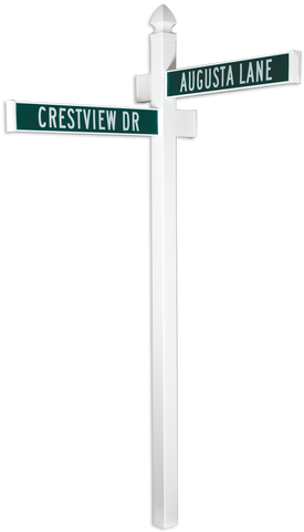 Street Sign Post Png Download - Cross Street Sign (316x500)