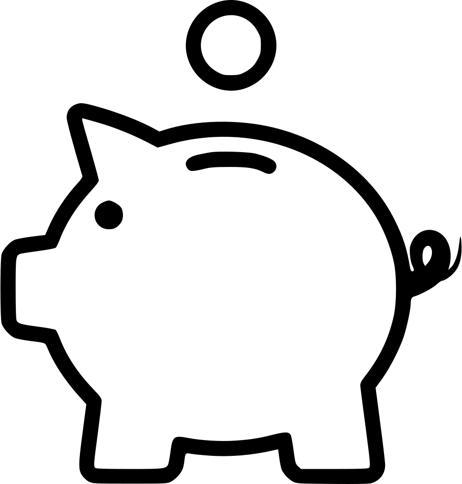Piggy Bank Coin Comments - Easy To Draw Piggy Bank (936x980)