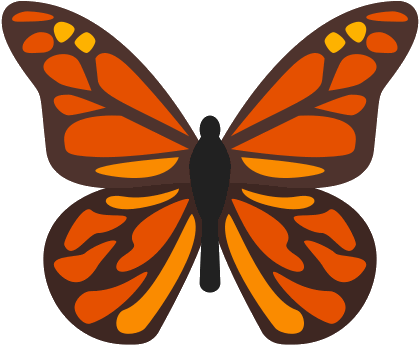 Monarch Butterfly Insect Computer Icons Milkweed Butterflies - Mariposa Monarca En Dibujo (500x500)