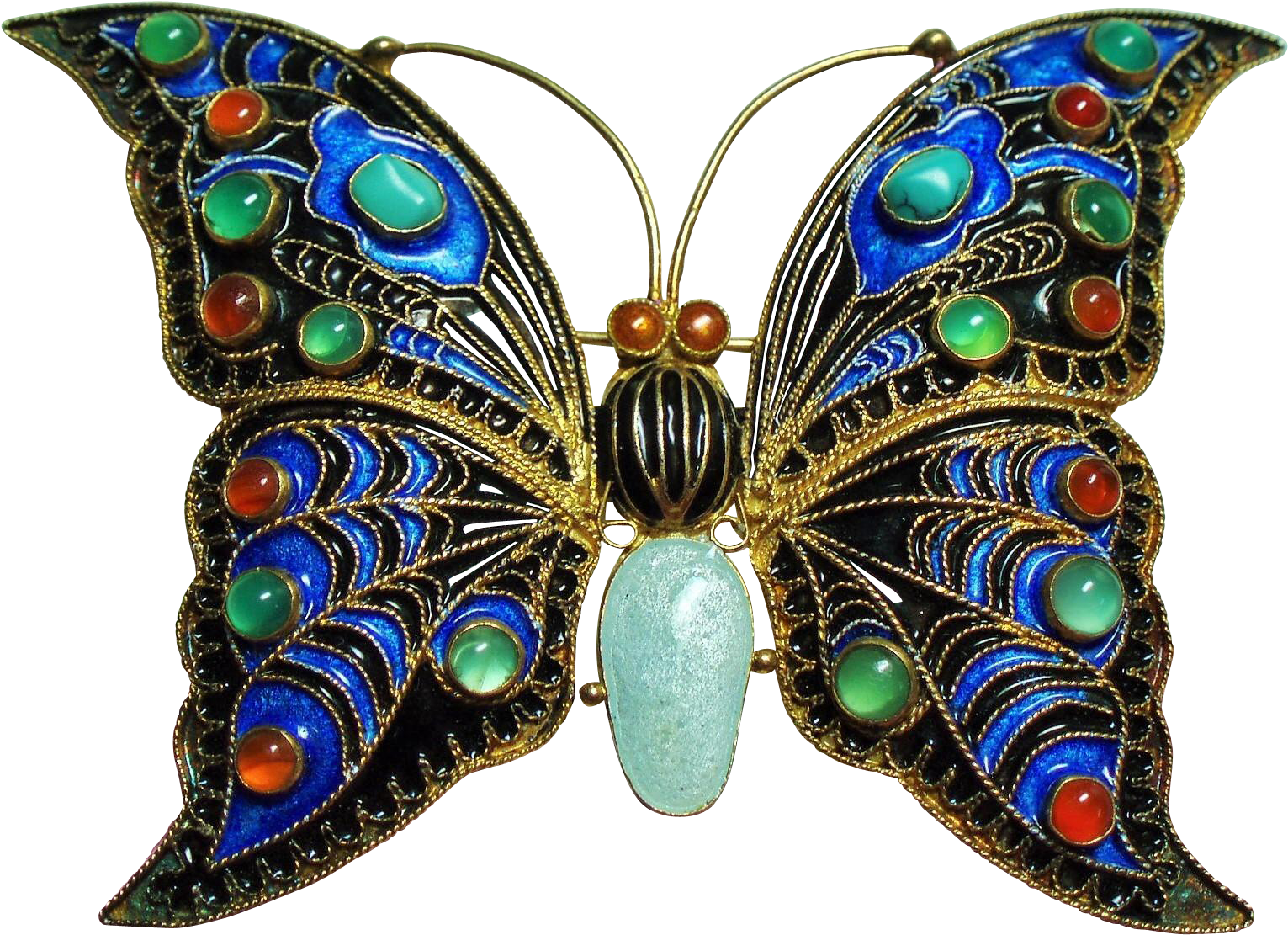 Vintage Metropolitan Museum Of Art Enamel Large Butterfly - Swallowtail Butterfly (1530x1530)