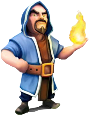 We Are A Mature, Active Clan And Like Polite Chats - Wizard From Clash Royale (361x404)
