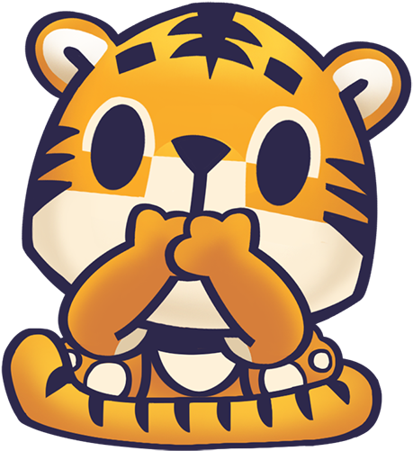 Baby Tiger Stickers For Kids Park Messages Sticker-4 - Baby Tiger Stickers For Kids Park Messages Sticker-4 (618x617)