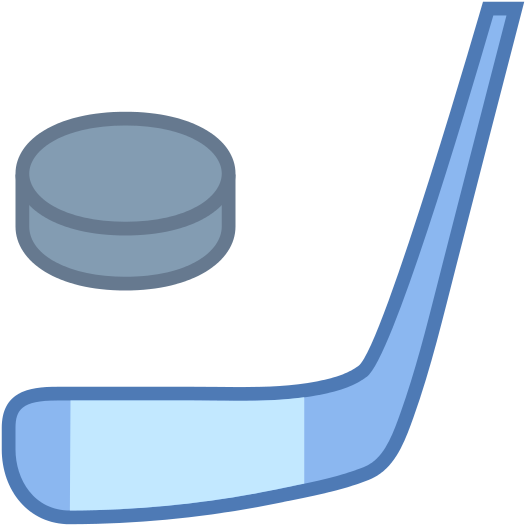 Hockey Stick And Puck - Hockey (550x550)