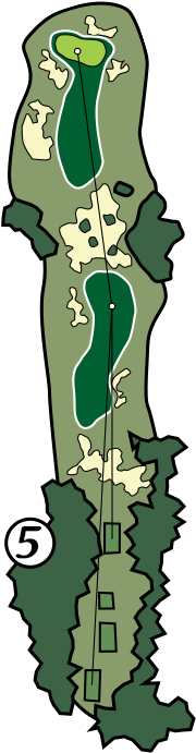 Great Par 4 To Begin A Sequence Of Holes That Are Second - Cartoon (517x700)