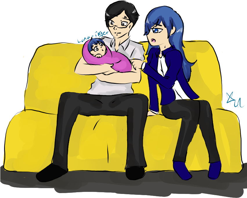 Kannao Family By Luna-tiger - Sitting (850x819)