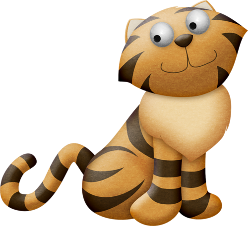 Baby Tigers - Cartoon (500x457)