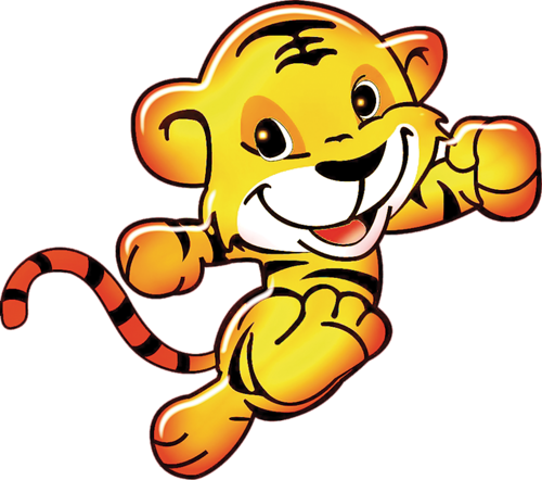 Baby Tigers - 卡通 老虎 图片 (500x442)