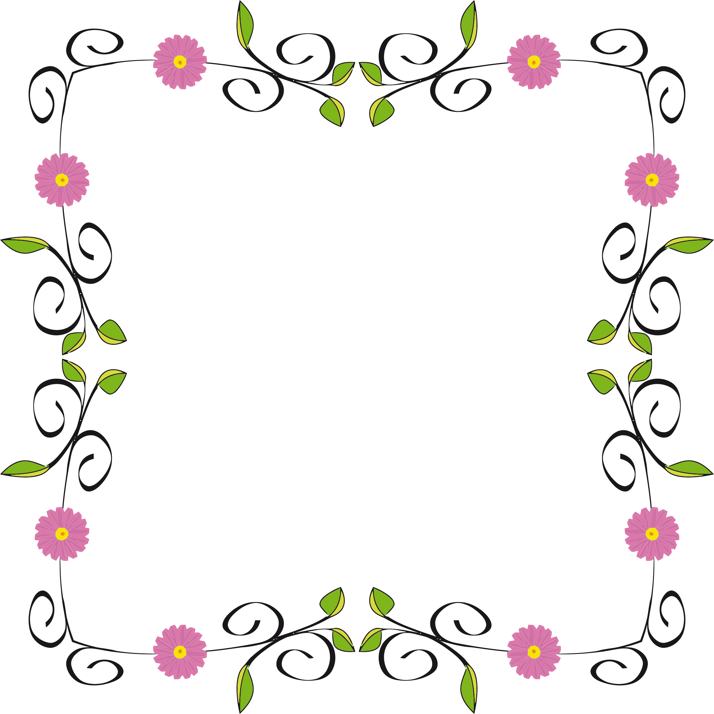 Clipart Floral Border - Religious Encouragement Quote Tote Bag, Adult Unisex, (2330x2330)