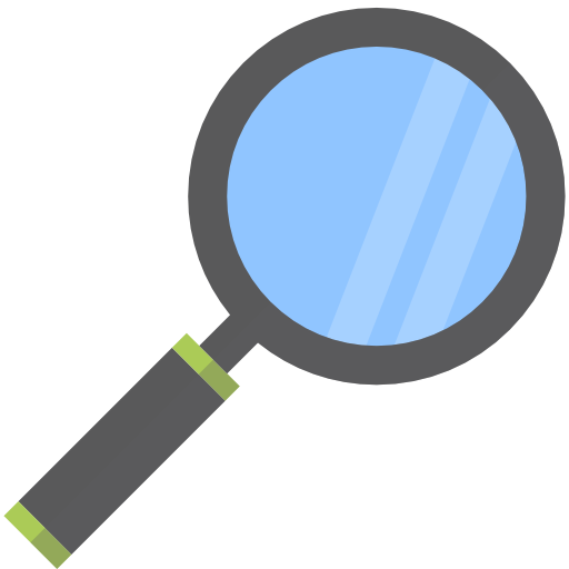 Scientist Flask Science Laboratory Chemistry Research - Magnifying Glass Flat Icon (512x512)