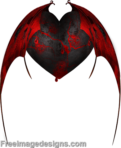 Gothic Tattoos Cut Out Png Images - Gothic Heart Designs (390x477)
