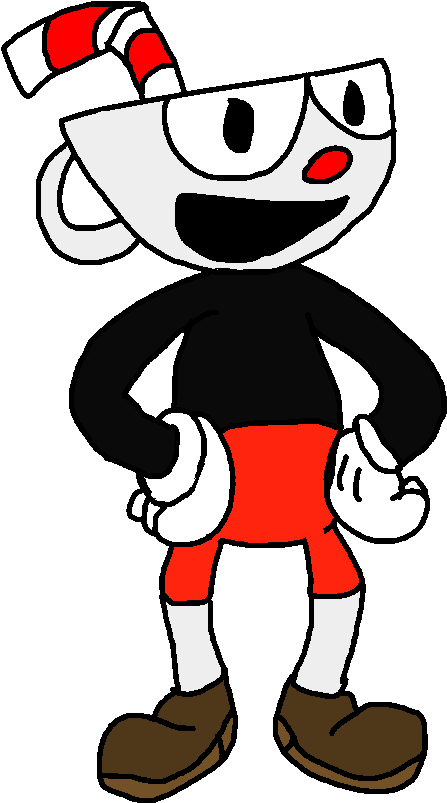 Cuphead Bendy And The Ink Machine Fan Art Cartoon Studio - Cuphead (609x843)