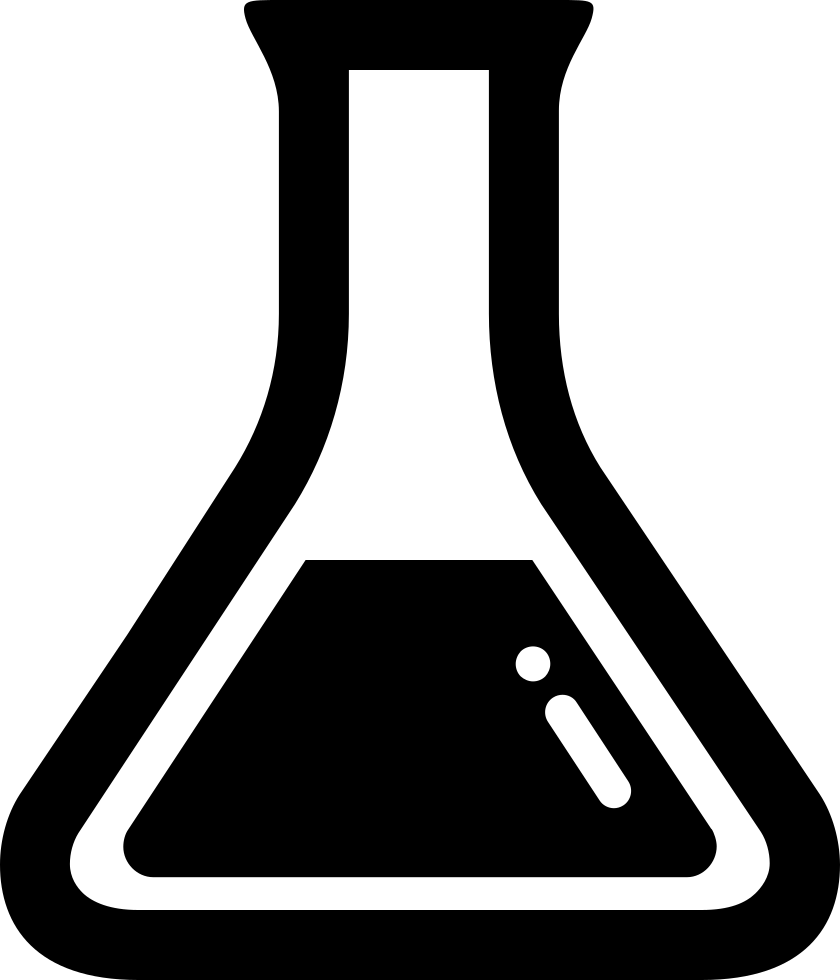 Test Tube Vector For Kids - Erlenmeyer Flask Icon (840x980)