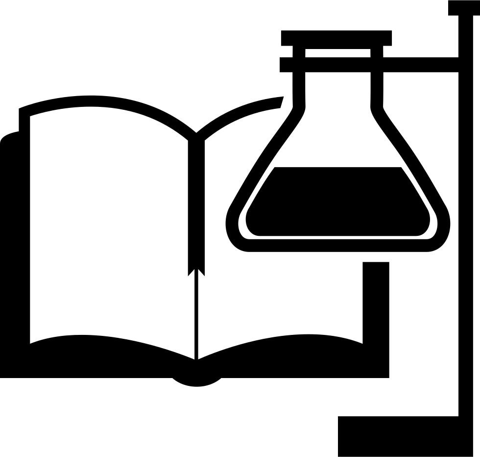 Book And Test Tube With Supporter Comments - Open Book Icon Transparent (980x932)