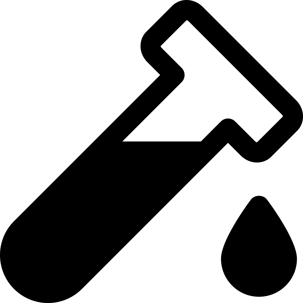 Filled Test Tube With A Drop Comments - Tubos De Ensayo Icono (980x980)