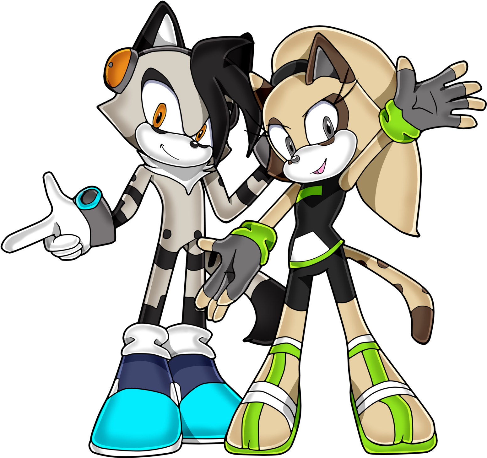 Sonic Channel Darie And Time Machine By Quiickyfoxy - Cartoon (1600x1492)