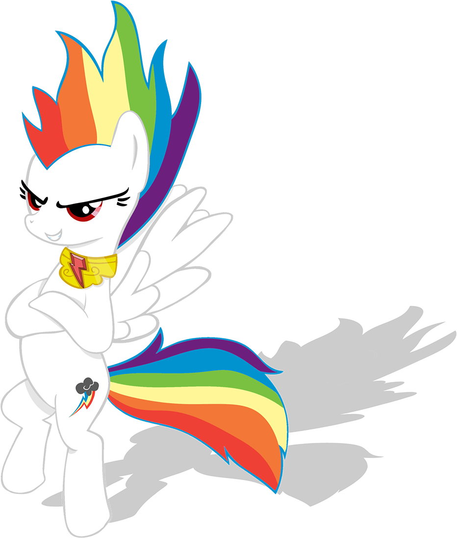 Neriani, Element Of Loyalty, Elements Of Harmony, Gunbuster - Mlp Super Rainbow Dash (1018x1143)