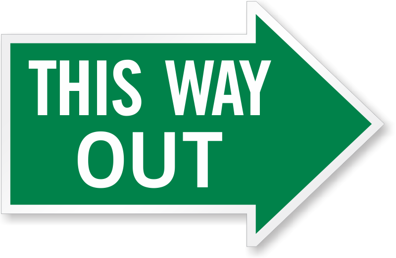 This Way Out Signs - This Way Out Signs (800x522)