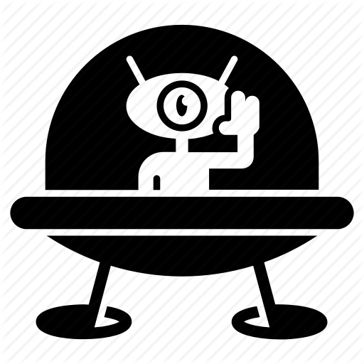 Sci Fi Clipart Martian - Unidentified Flying Object (512x512)