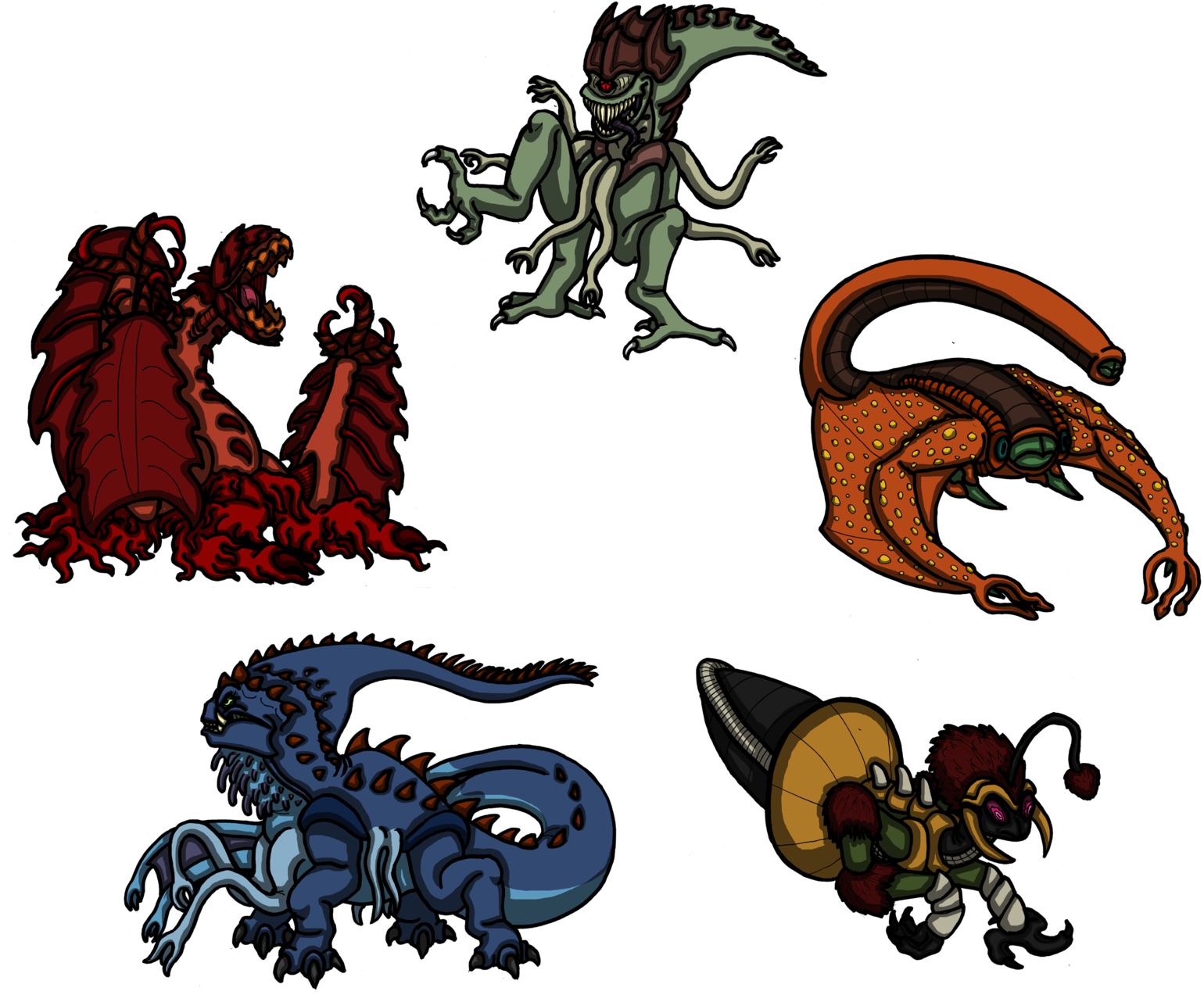 Martian Monsters By Tyrantisterror Saom - Martian (1600x1329)