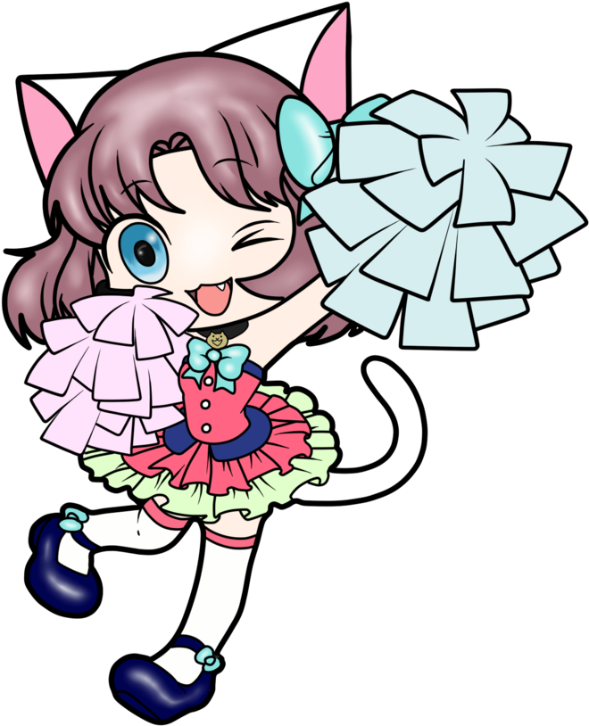 Moneko Chibi / The Battle Cats By Neonctron - The Battle Cats (916x872)