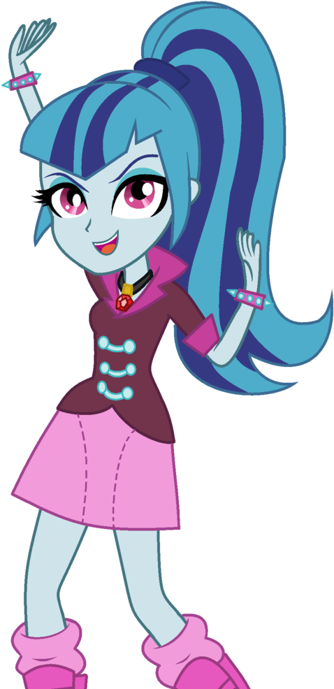 Xsecretgirl, Equestria Girls, Ponytail, Rainbow Rocks, - My Little Pony Equestria Girl Rainbow Rocks Sonata (561x1024)