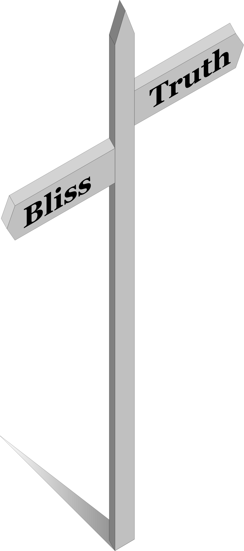 Of Blissful Truth - Street Sign (849x1917)