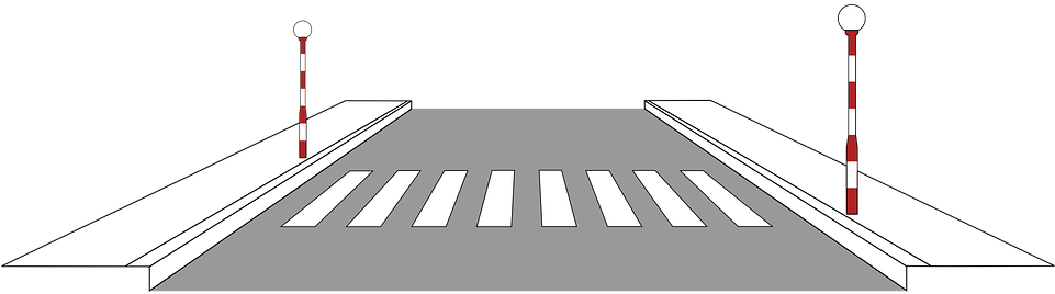 Pedestrian Lane Clipart Black And White (960x480)