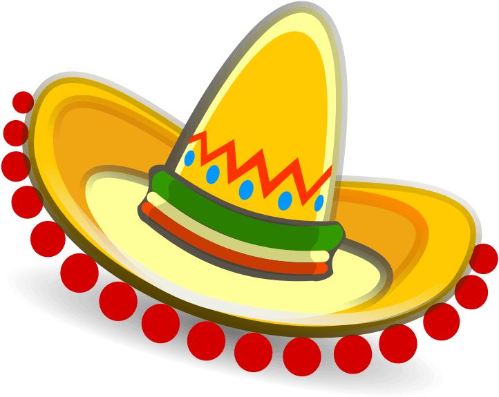 Mexican Fiesta Party Clip Art Clipart - Zazzle Schlechtes Hombre Kostümbunter Sombrero T-shirt (800x800)
