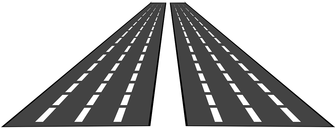 Free Street Clipart Highway With Street Clipart Black - High Way Clipart (1280x640)