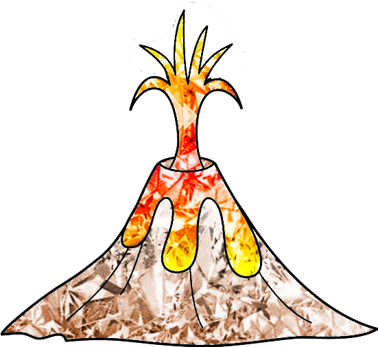 Volcano Gem By Phoenixfury17 - Volcano Gem By Phoenixfury17 (550x534)