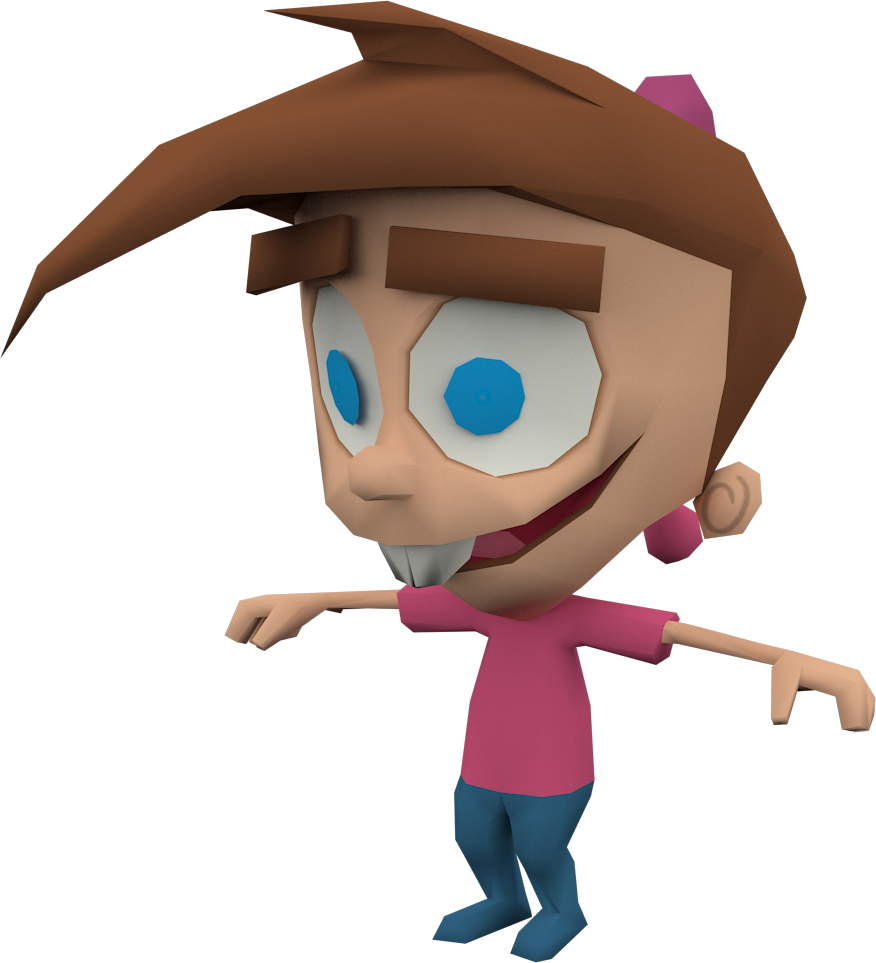 Timmy Turner Model By Crasharki - Nicktoons Battle For Volcano Island (876x963)
