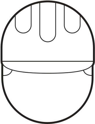 Construction Worker Avatar Character - Circle (550x550)