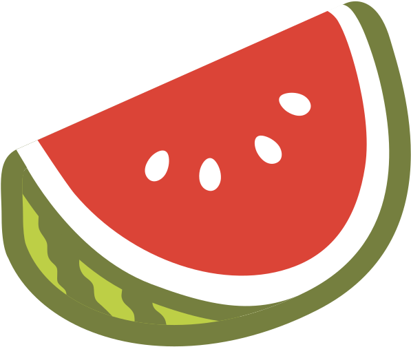 File - Emoji U1f349 - Svg - Watermelon Emoji (600x600)