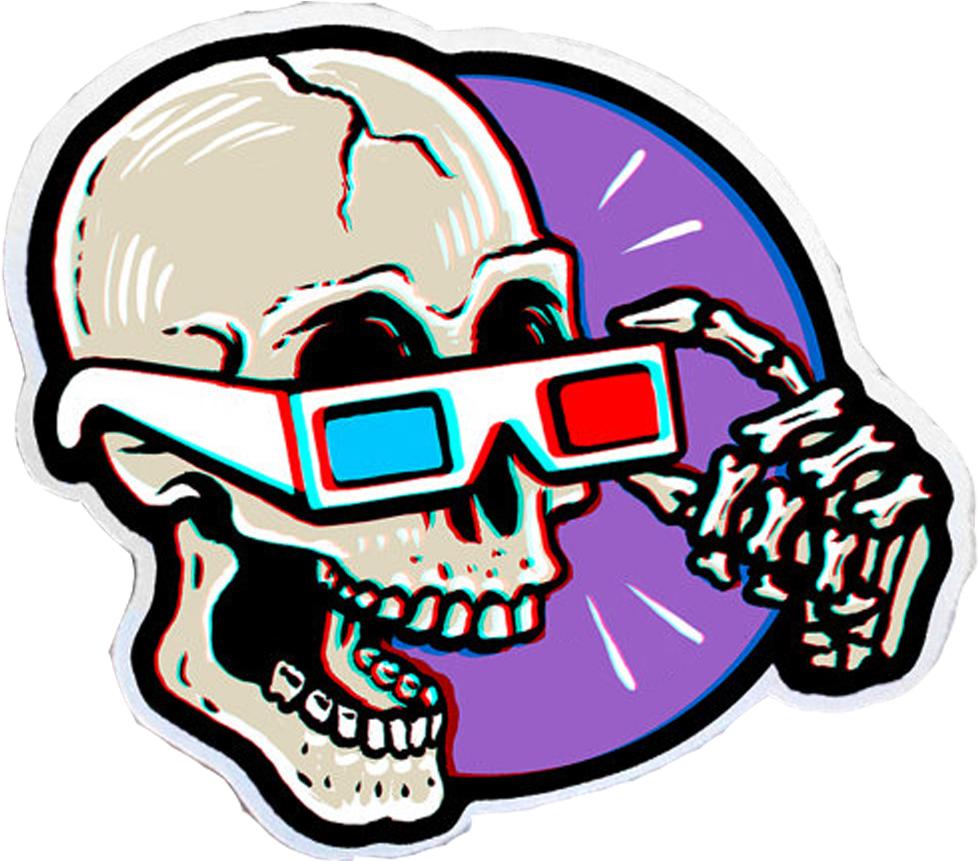 3d Glasses Are Skull Cracking Fun! Classic T-shirt (1200x1000)
