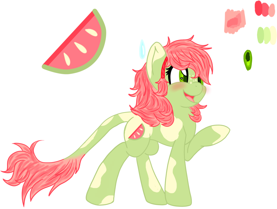 Melon Spritz By Mamafoxi Melon Spritz By Mamafoxi - Cartoon (1024x805)