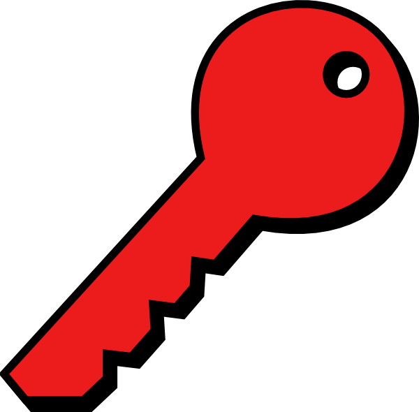 Key Clipart Celtic - Coloured Picture Of Key (600x590)