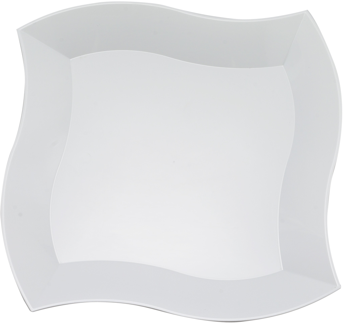 Disposable White Plastic Wave 10" Dinner Plates - Lampshade (1280x1256)