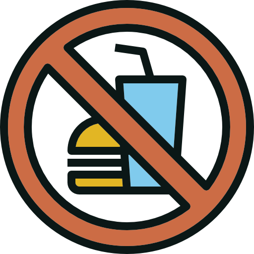 No Fast Food Free Icon - No Food Icon Png (512x512)