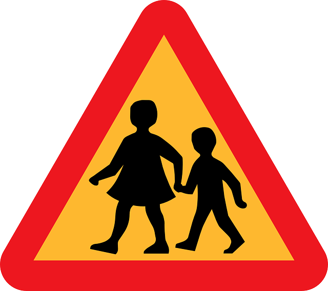 Kindergeld Achtung, Neues Attentat Der Ba - Children Cross Sign (640x568)